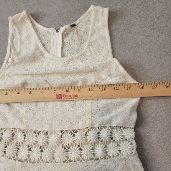 Free People Daisy Lace Fit and Flare ivory Dress Size 0 - Picture 4 of 8